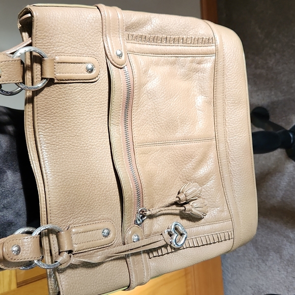 Brighton Taupe Shoulder Bag with Dust Bag - Picture 2 of 16